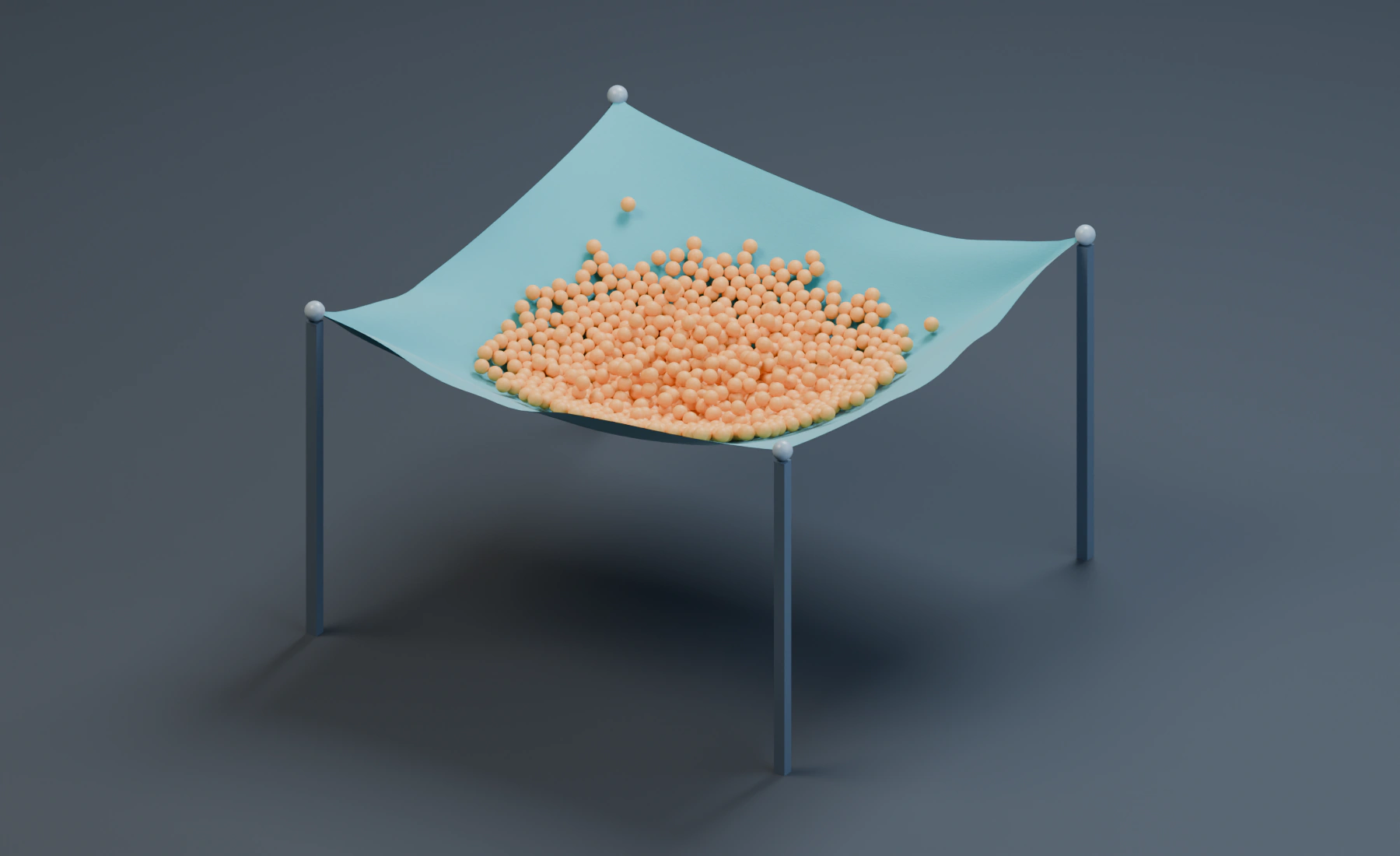 Granular Load on Cloth